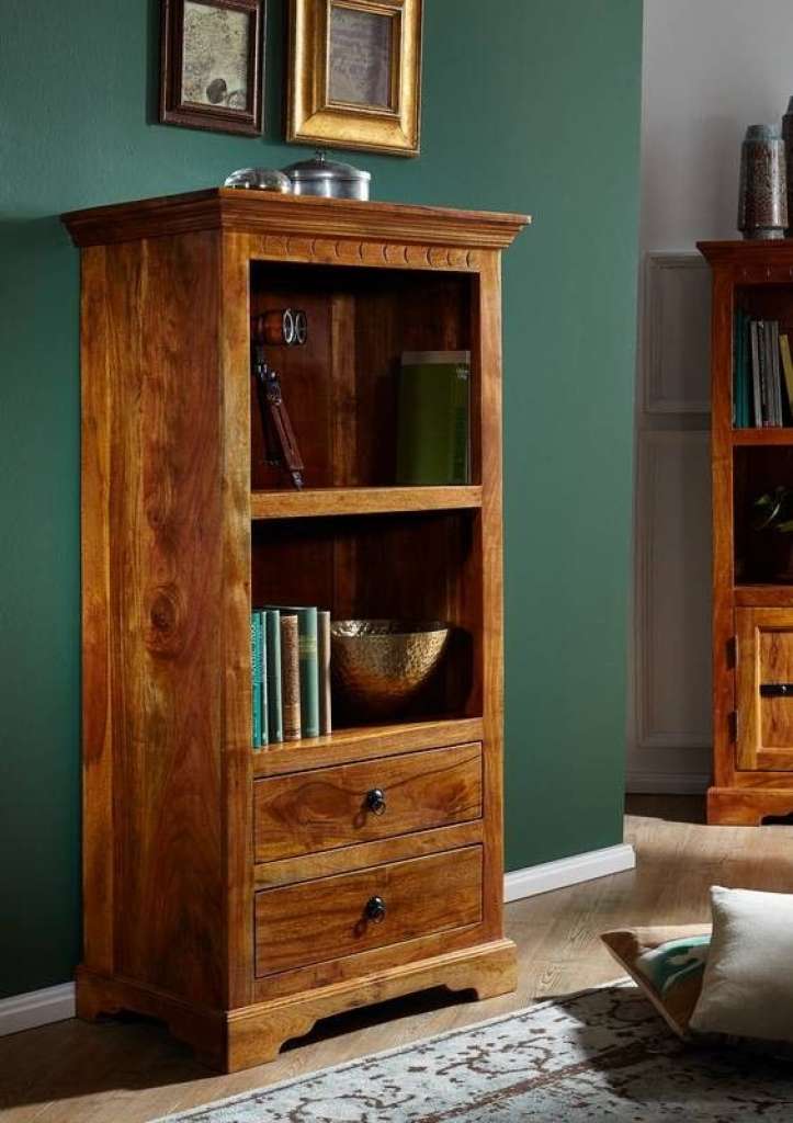 Regal Akazie 68x44x140 honig lackiert OXFORD #01010