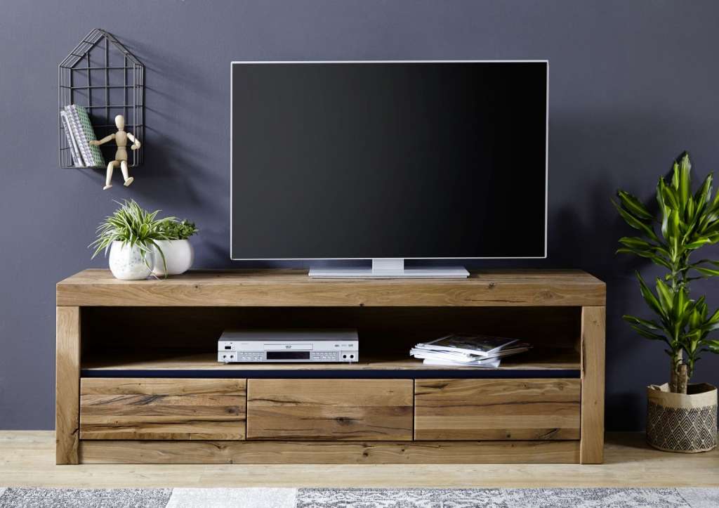 TV-Board Wildeiche 165x42x55 Tabacco brown geölt MONTREUX #304