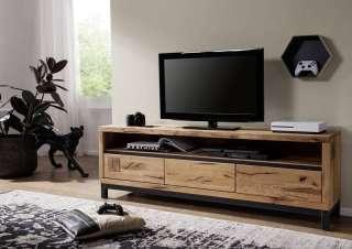 TV-Board Wildeiche 170x40x56 natur geölt VILLANDERS #114