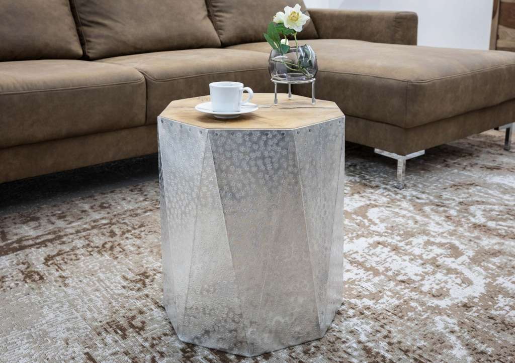 Hocker Teak 40x40x45 natur UNIKA #002