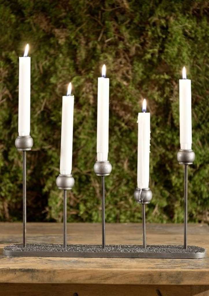 Kerzenständer Aluminium 39x6x23 DEKO #127