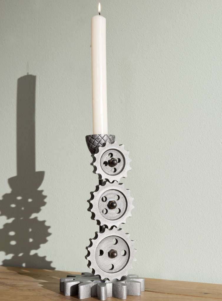 Kerzenständer Aluminium 12x12x22 DEKO #227
