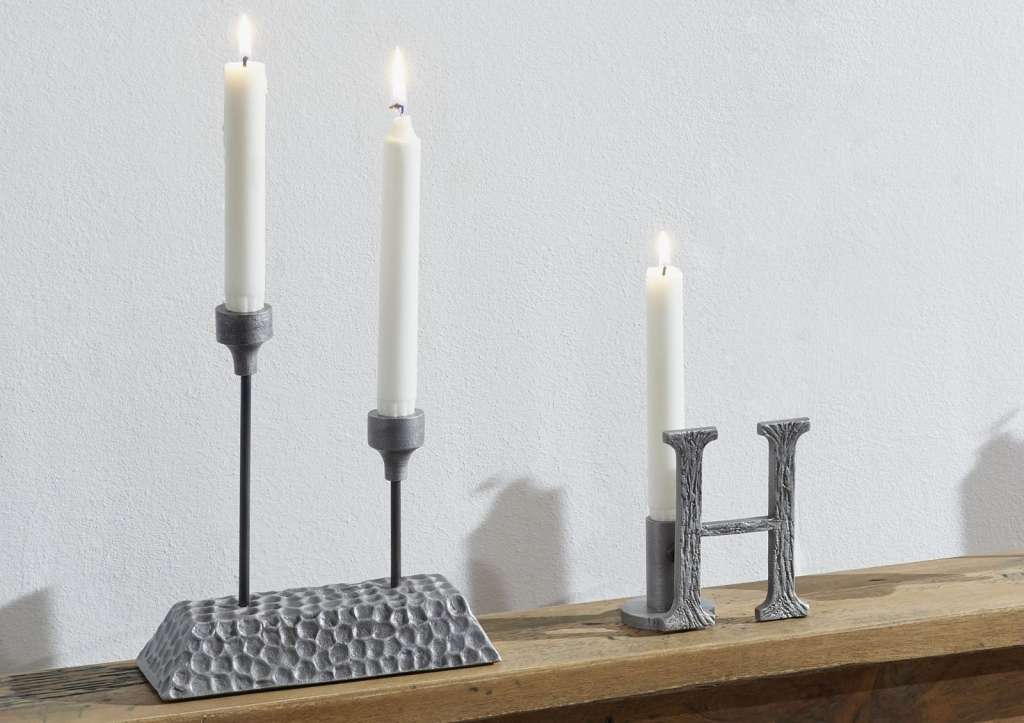 Kerzenständer Aluminium 11x8x13 H DEKO #311