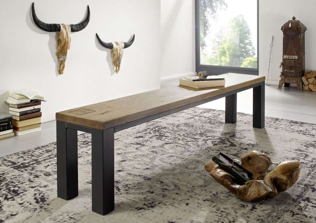Bank Wildeiche 178x35x45 Tabacco brown geölt VILLANDERS #324