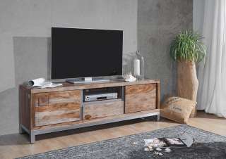 TV-Board Sheesham / Akazie 170x40x56 gebeizt LE HAVRE #14