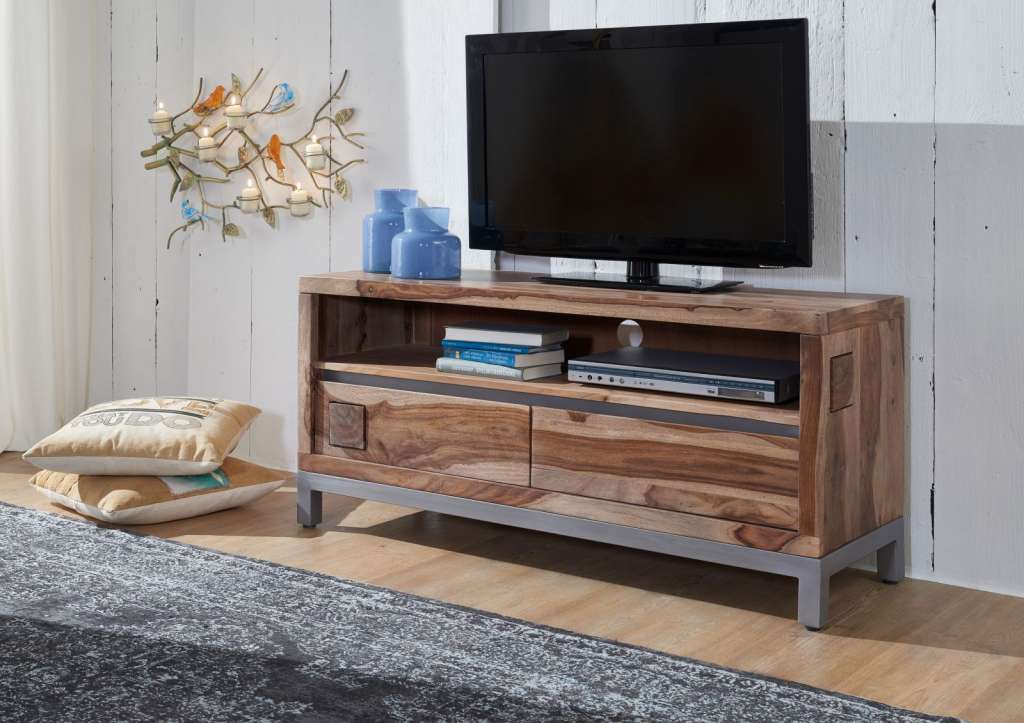 TV-Board Sheesham / Akazie 120x40x56 gebeizt LE HAVRE #13