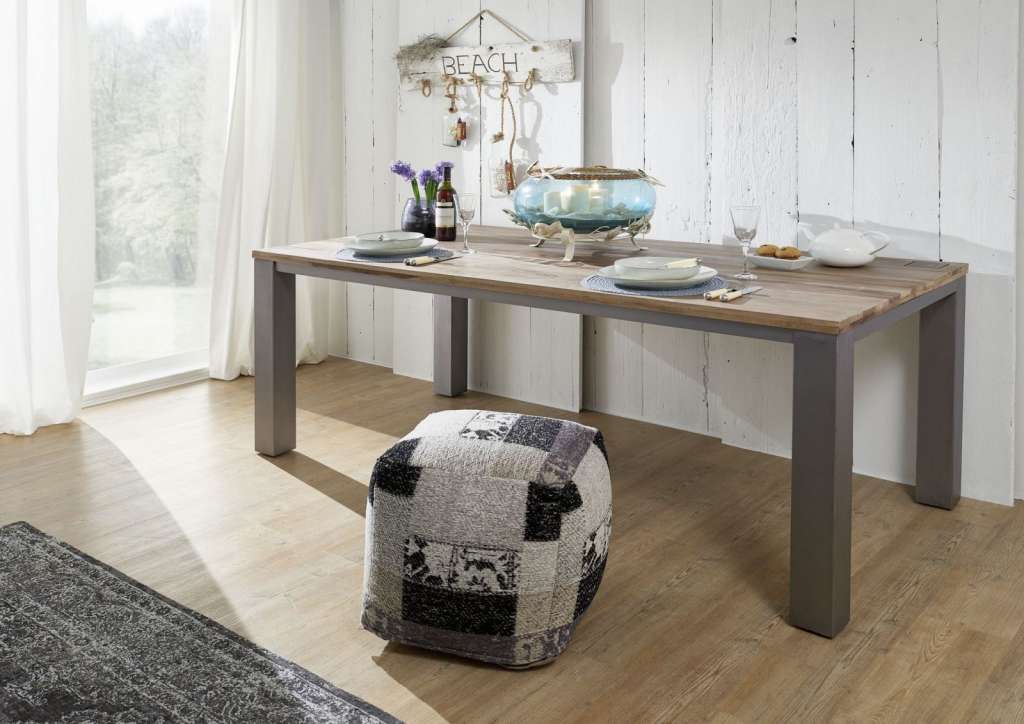 Esstisch Sheesham 160x90x76 gebeizt LE HAVRE #18
