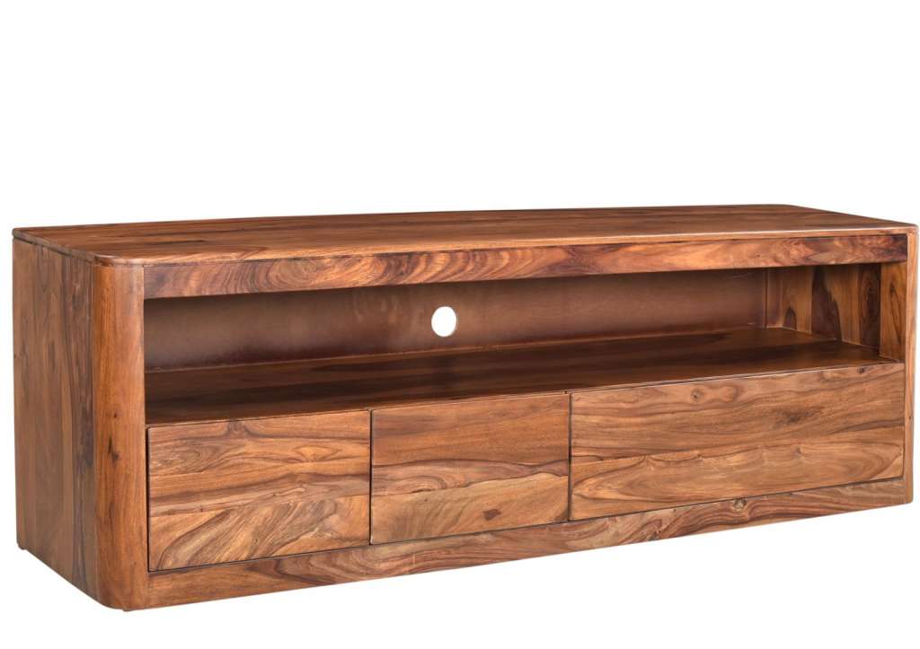 TV-Board Sheesham 190x50x60 walnuss lackiert TORONTO #247