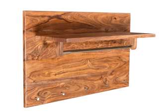 Wandgarderobe Sheesham 100x32x62 walnuss lackiert TORONTO #246