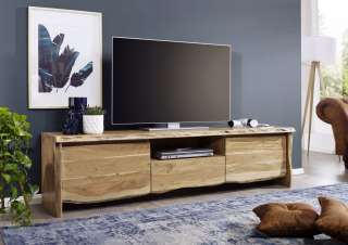 TV-Board Akazie 191x45x50 natur lackiert LIVE EDGE #702