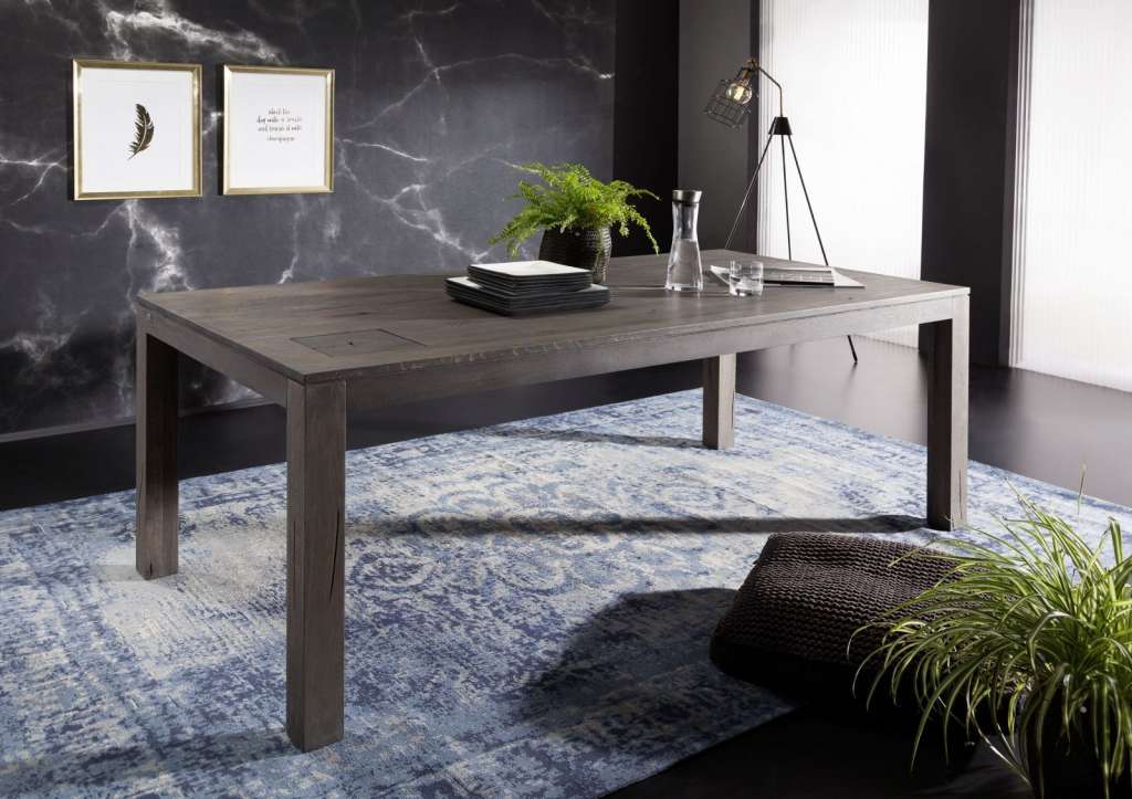 Esstisch Wildeiche 160x90x76 smoked geölt HELSINKI #114