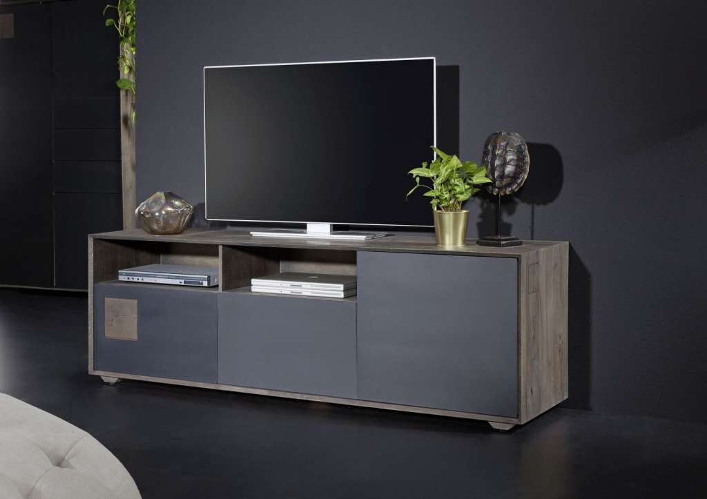 TV-Board Wildeiche 180x50x60 smoked geölt HELSINKI #121