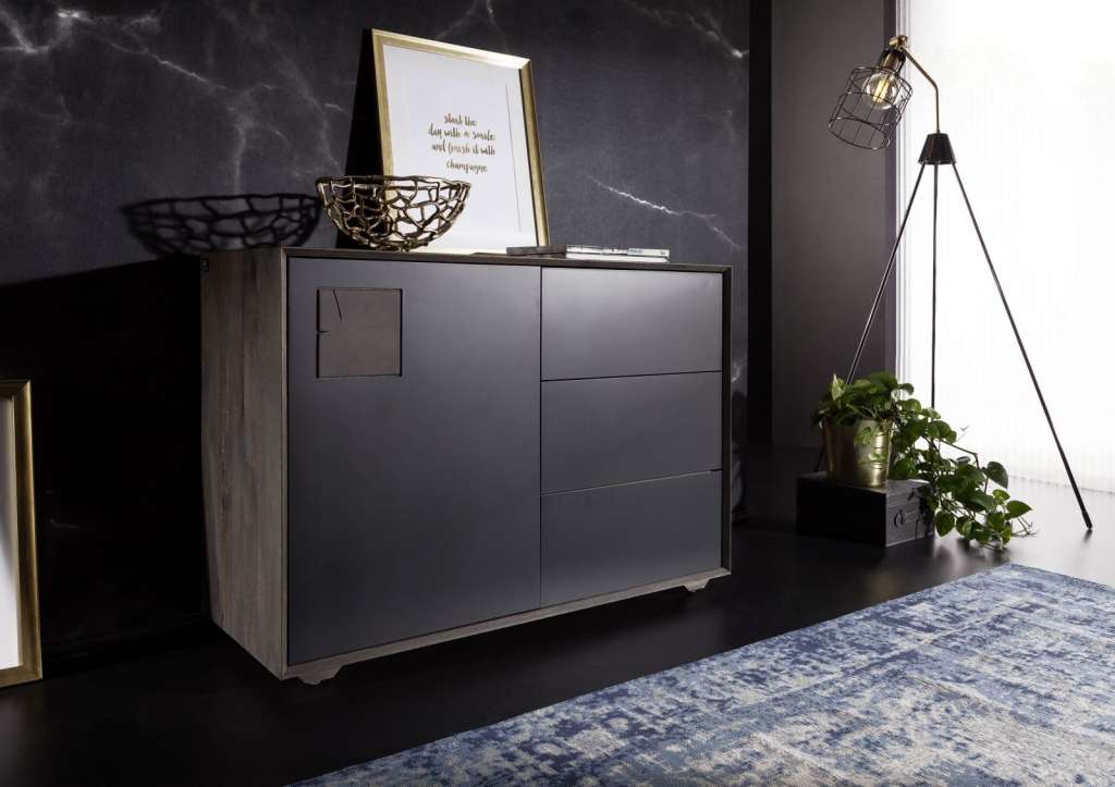Sideboard Wildeiche 110xx42x78 smoked geölt HELSINKI #101