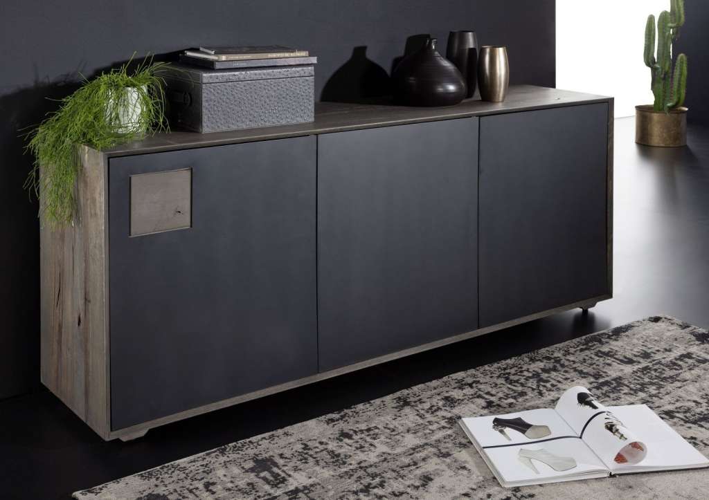 Sideboard Wildeiche 180x42x78 smoked geölt HELSINKI #103