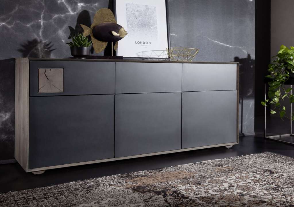 Sideboard Wildeiche 180x42x78 smoked geölt HELSINKI #104