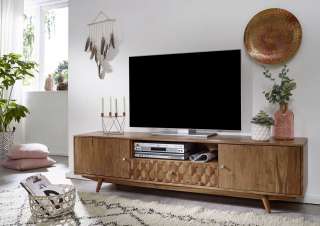 TV-Board 195x40x48 Akazie natur lackiert MOSAYK #105