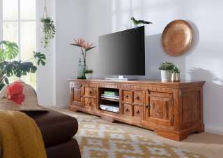 TV-Board Akazie 220x50x55 honig lackiert OXFORD #0341
