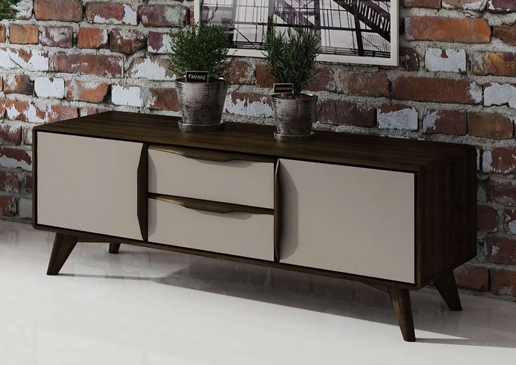 Sideboard Wildeiche 134x40x49 wenge geölt MALMÖ #114