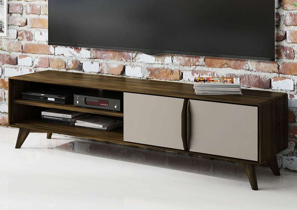 TV-Board Wildeiche 180x40x48 wenge geölt MALMÖ #136