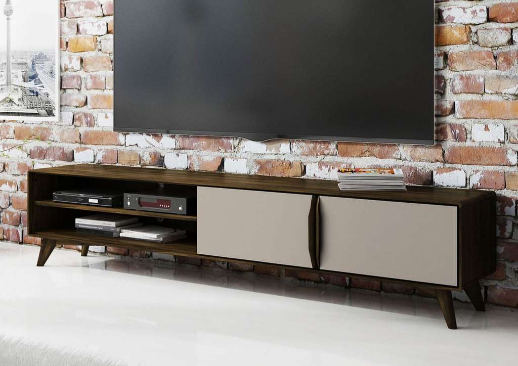 TV-Board Wildeiche 220x40x48 wenge geölt MALMÖ #139