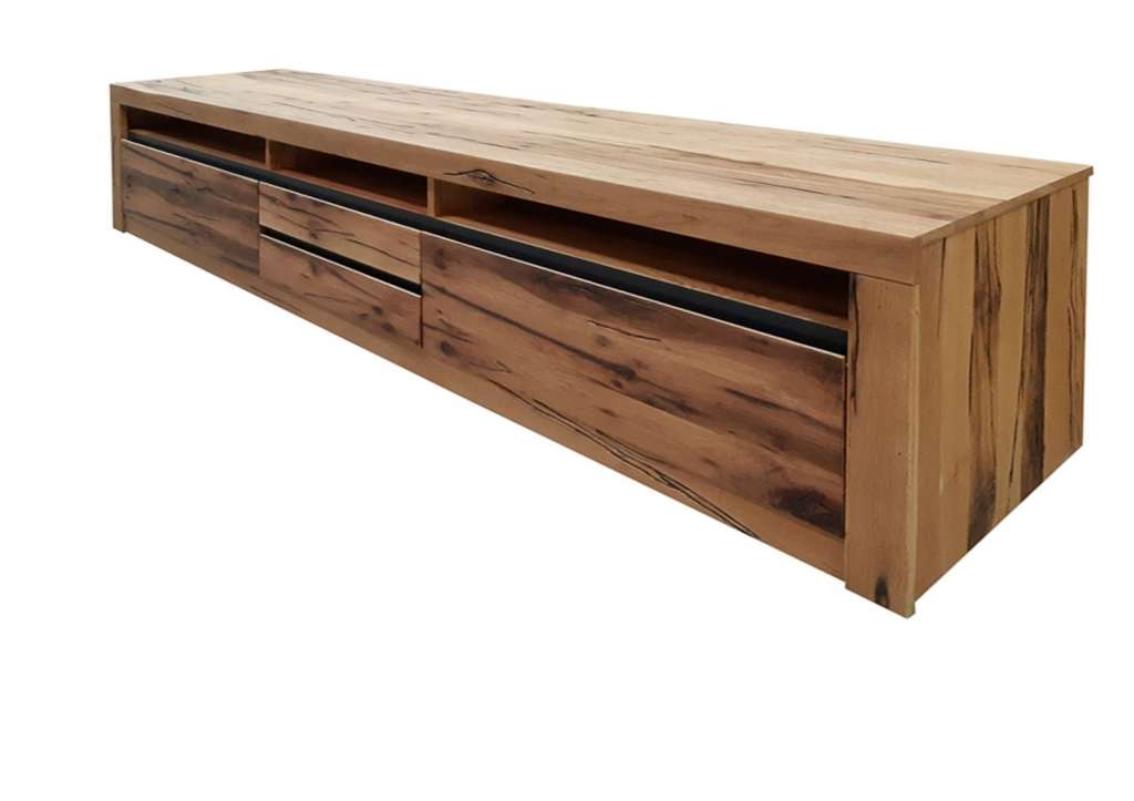 Lowboard Wildeiche 220x50x55 natur geölt MONTREUX #040