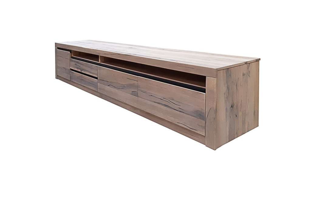 Lowboard Wildeiche 260x50x60 bianco geölt MONTREUX #141