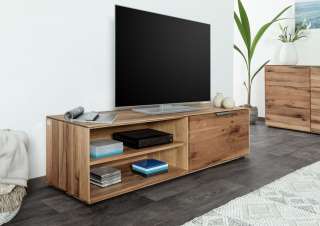 TV-Board Zerreiche 160x42x41 natur geölt TORINO #03