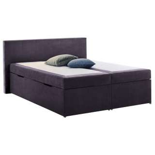 Carryhome BOXSPRINGBETT Jacquard 180/200 cm INKL. Matratze, Bettkasten, Grau