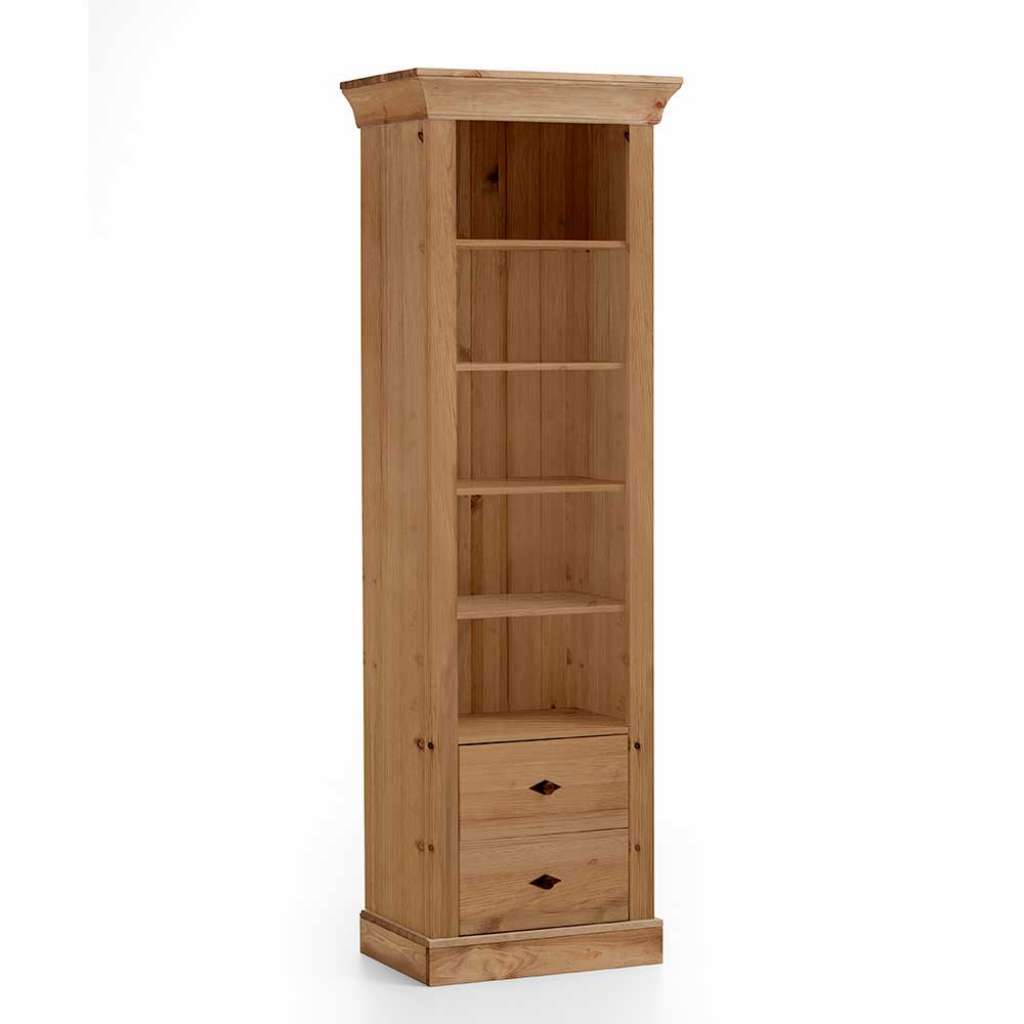 Babyzimmer Massivholzregal mit zwei Schubladen Kiefer gebeizt und geölt