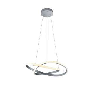 XXXL LED-HÄNGELEUCHTE, Weiß, Silber