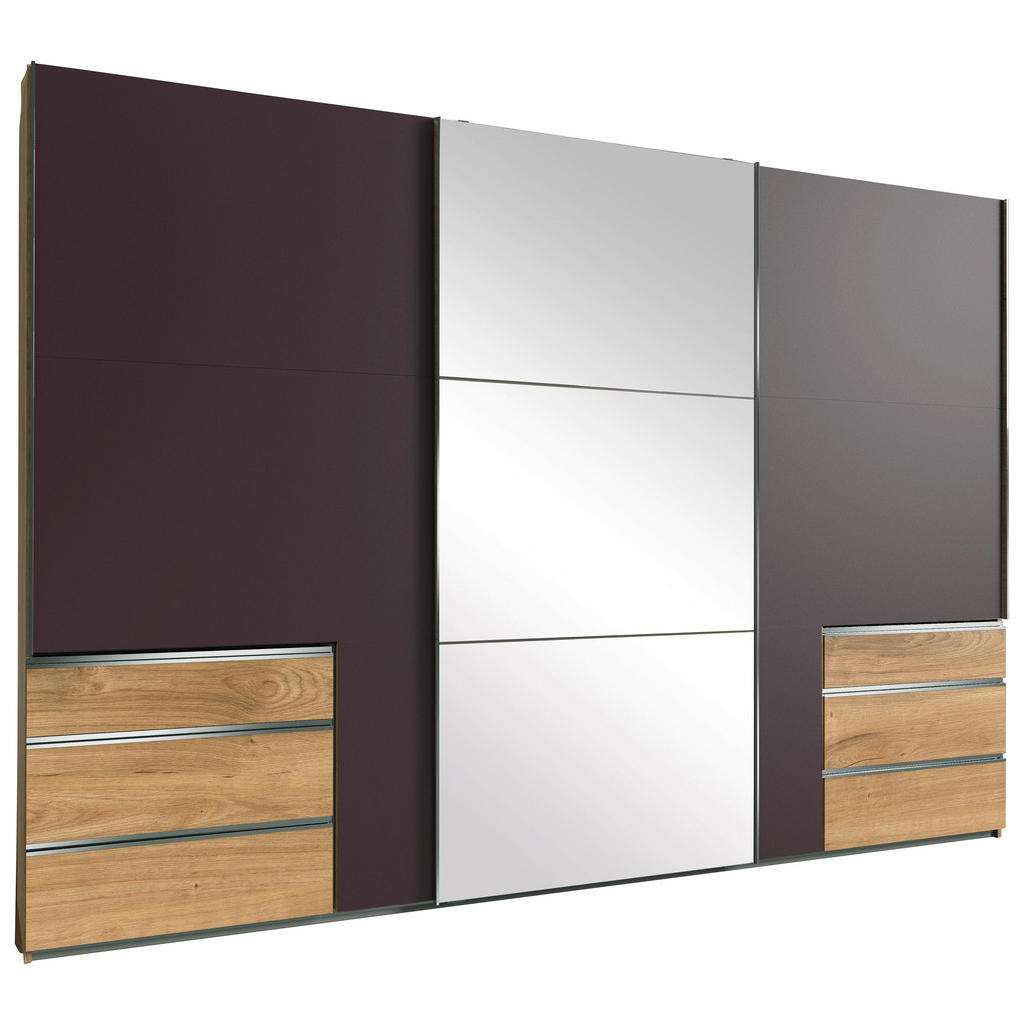 XXXL SCHWEBETÜRENSCHRANK 3-türig Grau, Braun