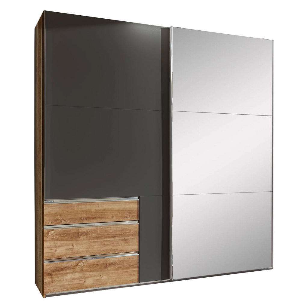 XXXL SCHWEBETÜRENSCHRANK 2-türig Grau, Braun