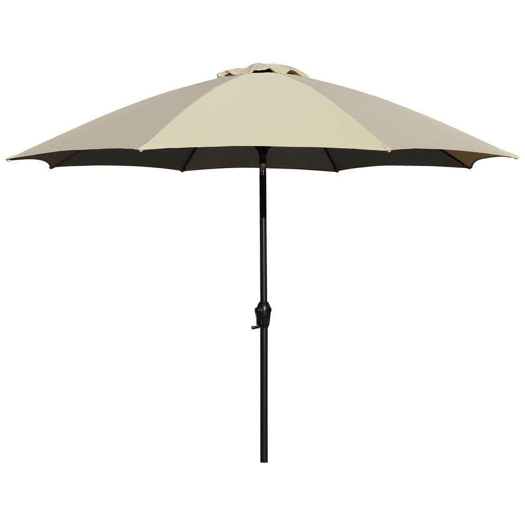 XXXL SONNENSCHIRM 252 cm Beige, Schwarz, Beige