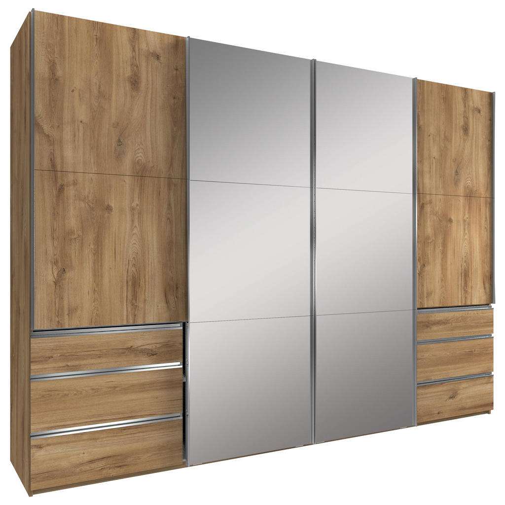 XXXL SCHWEBETÜRENSCHRANK 4-türig Braun