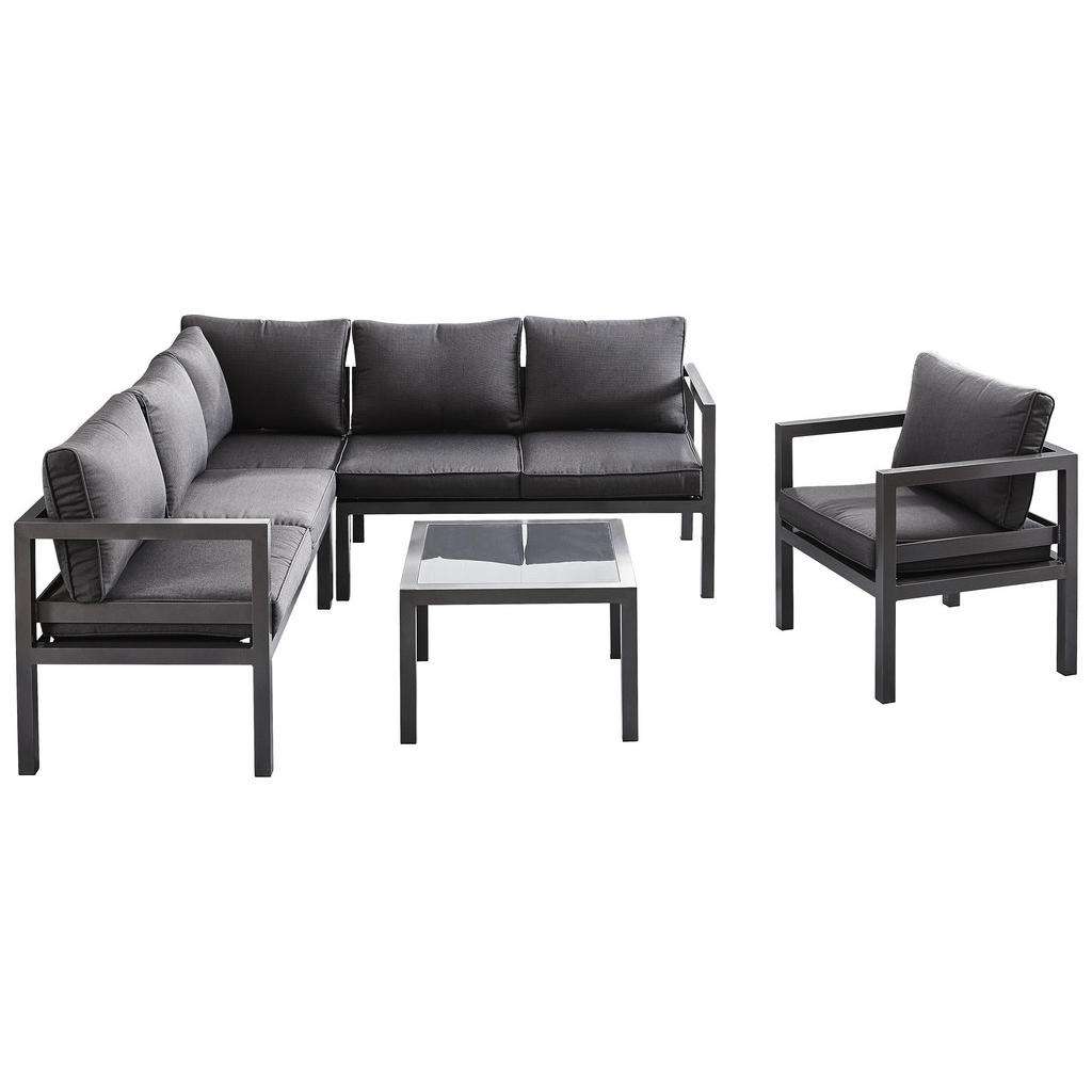 Ambia Garden LOUNGEGARNITUR Grau Aluminium