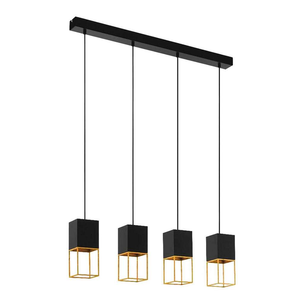 XXXL LED-HÄNGELEUCHTE, Schwarz, Gold