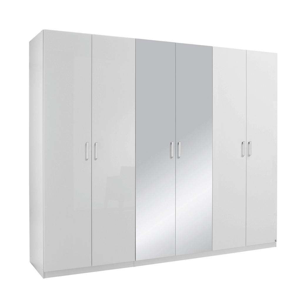 Hom`in DREHTÜRENSCHRANK 6-türig Weiß