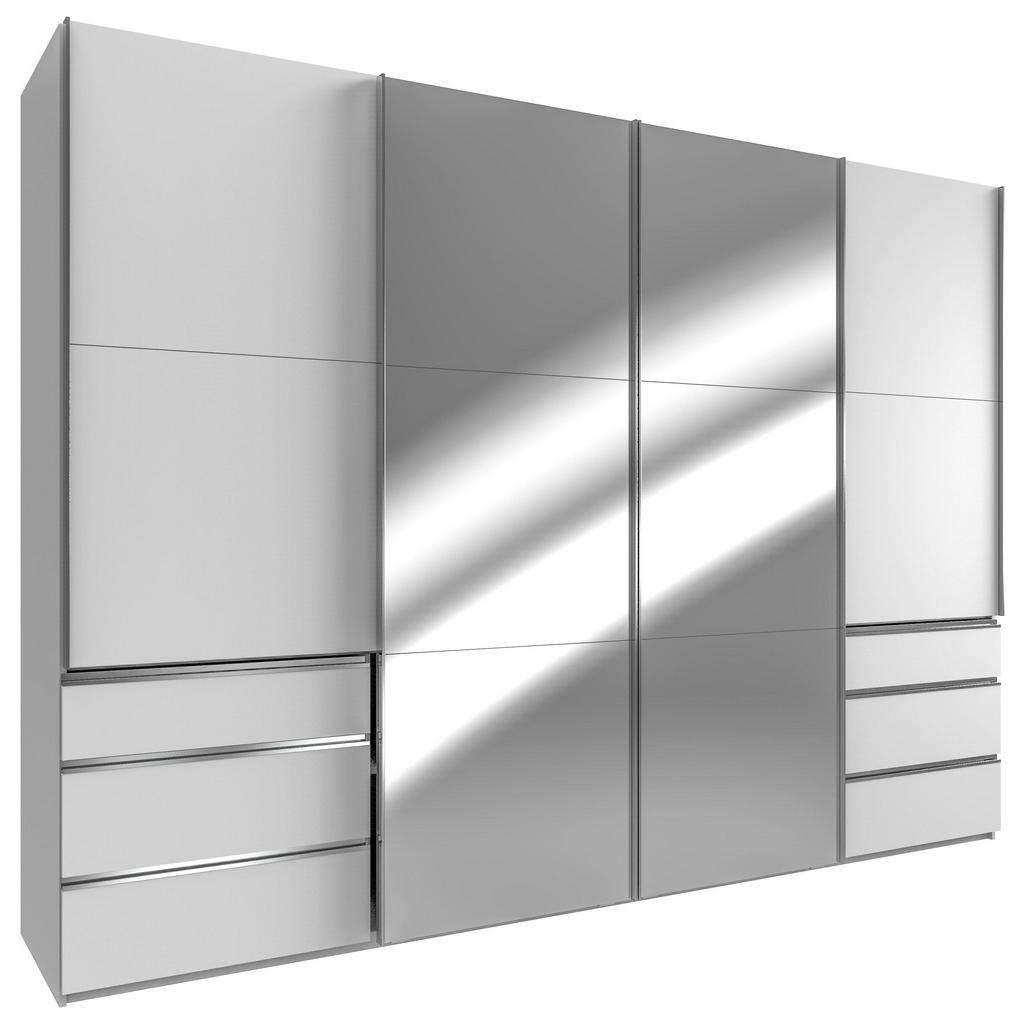 XXXL SCHWEBETÜRENSCHRANK 4-türig Weiß