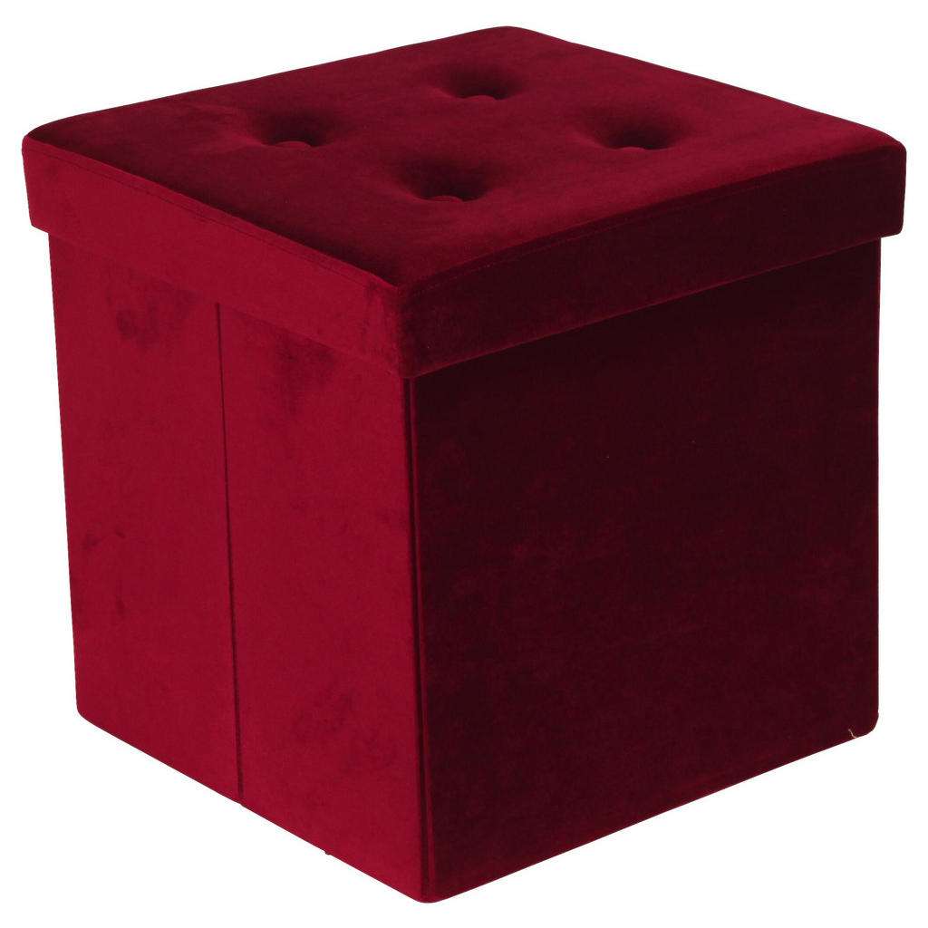 Carryhome SITZBOX Samt Rot