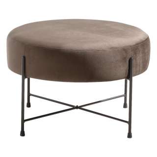Landscape HOCKER Samt Weiß