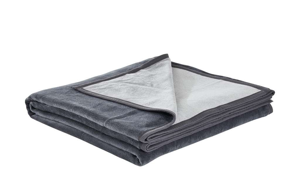 IBENA Überwurf  Uni doubleface ¦ grau ¦ Maße (cm): B: 220 Bettwaren > Tagesdecken & Bettüberwürfe - Höffner