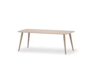 bruunmunch - Playrectangular Couchtisch 38 cm - Eiche geseift/ Eiche geseift - indoor