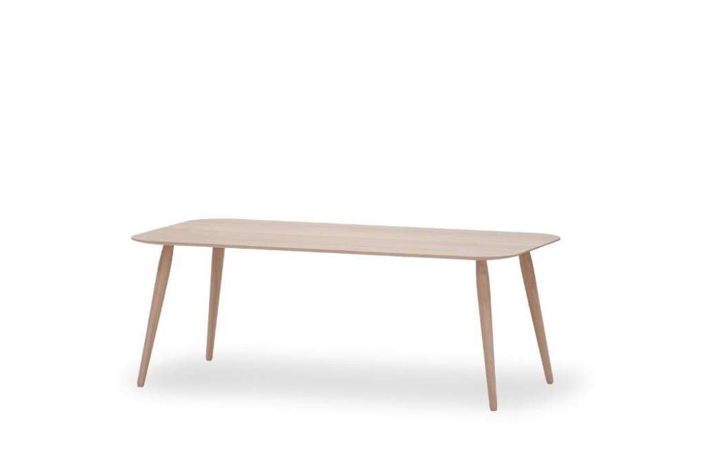 bruunmunch - Playrectangular Couchtisch 44 cm - Eiche geseift/ Eiche geseift - indoor