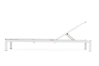 Todus - Leuven Sonnenliege Aluminium - White/Grey 540 - Dark Green 180 - outdoor