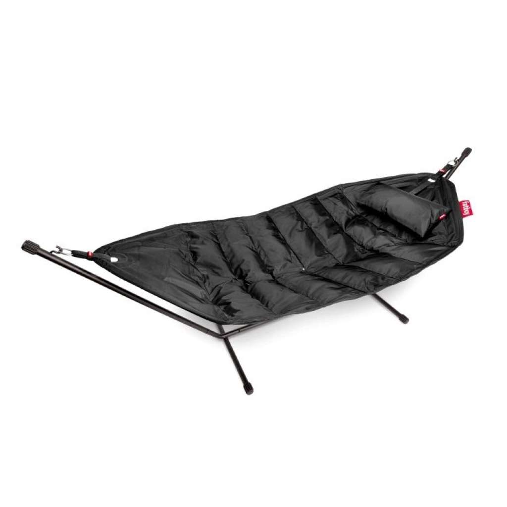 fatboy - Headdemock Deluxe  Hängematte mit Gestell, Kissen und Regenschutz - Black - outdoor
