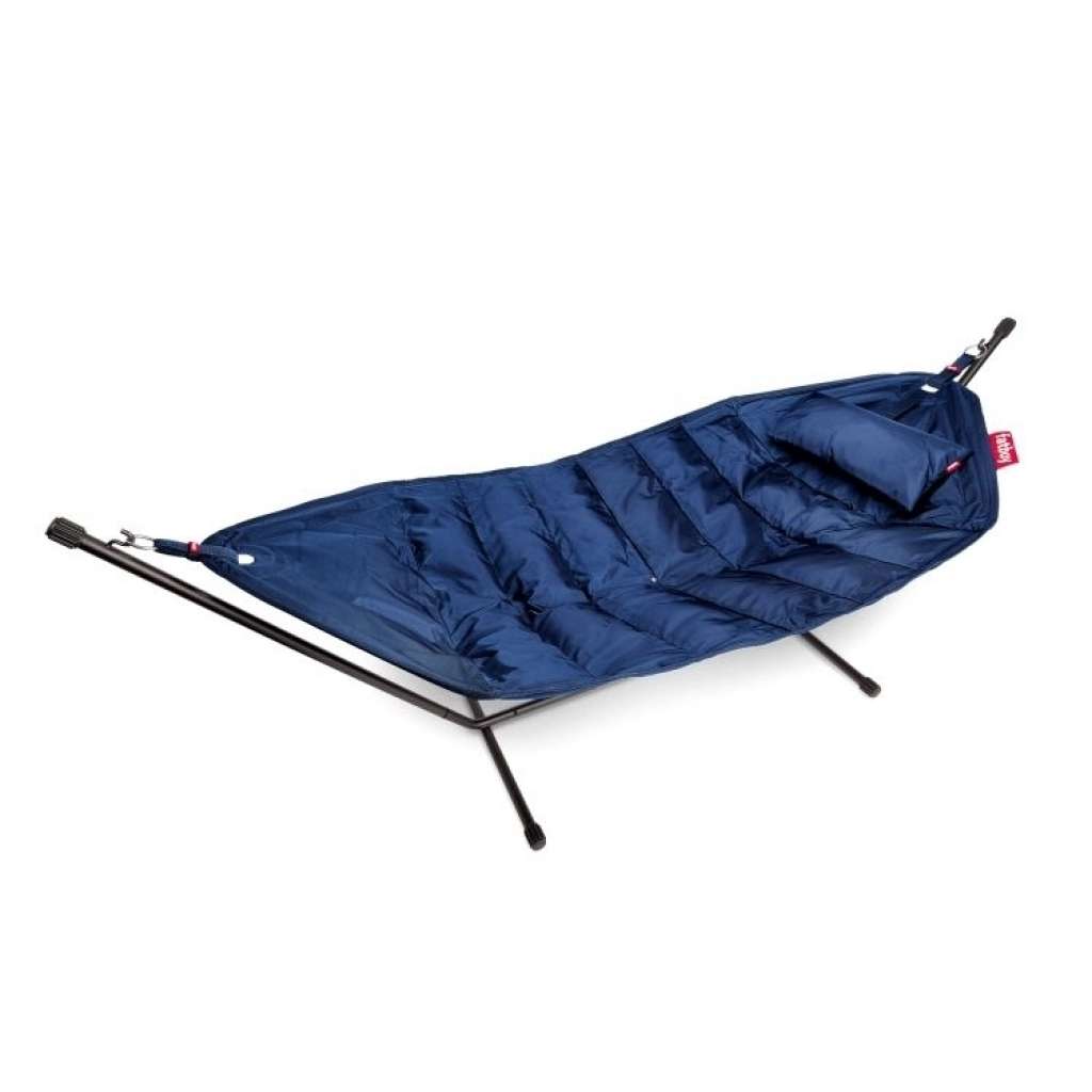 fatboy - Headdemock Deluxe  Hängematte mit Gestell, Kissen und Regenschutz - Dark blue - outdoor