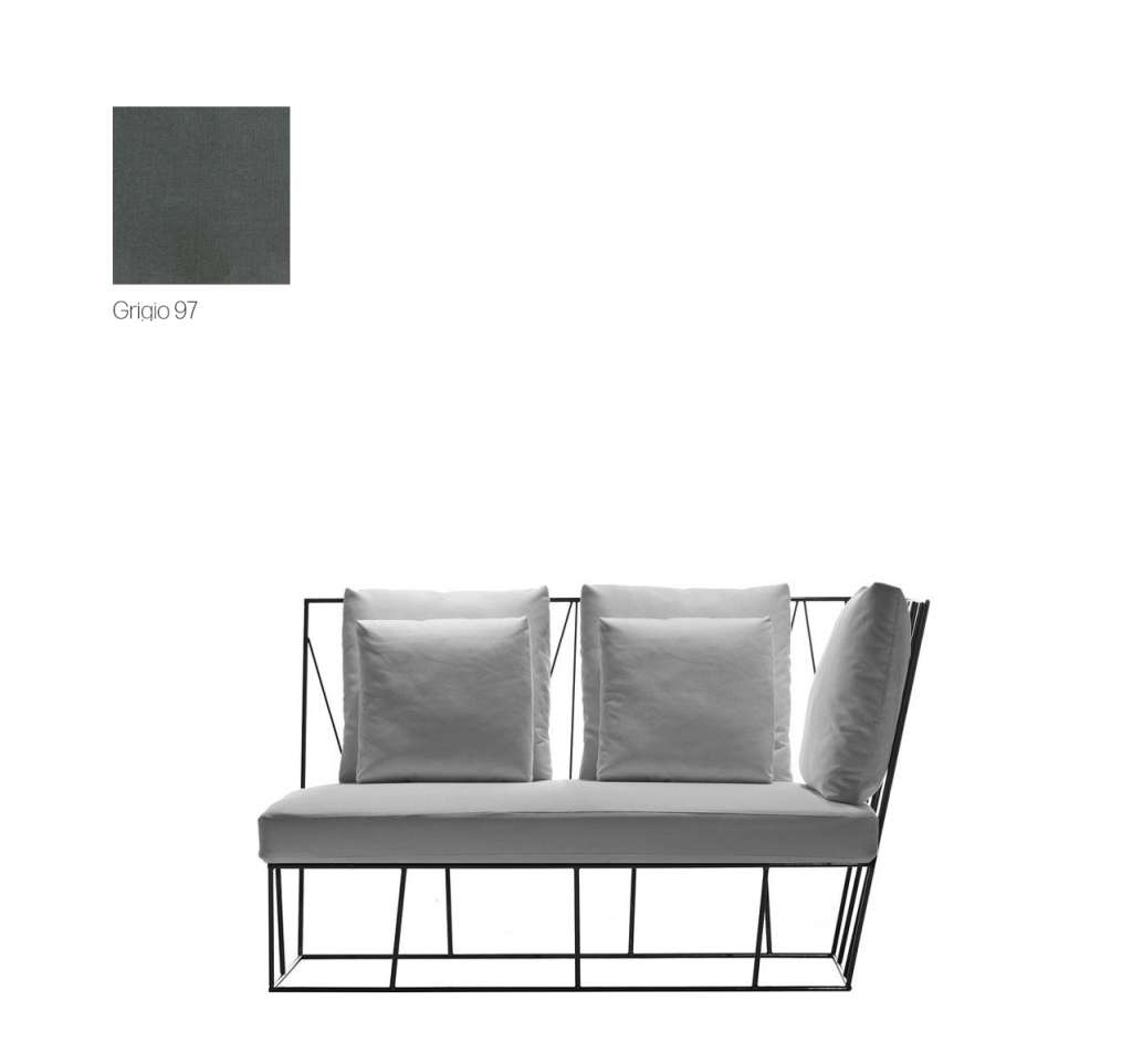 Driade - Herve Sofa rechte Endelemente - outdoor