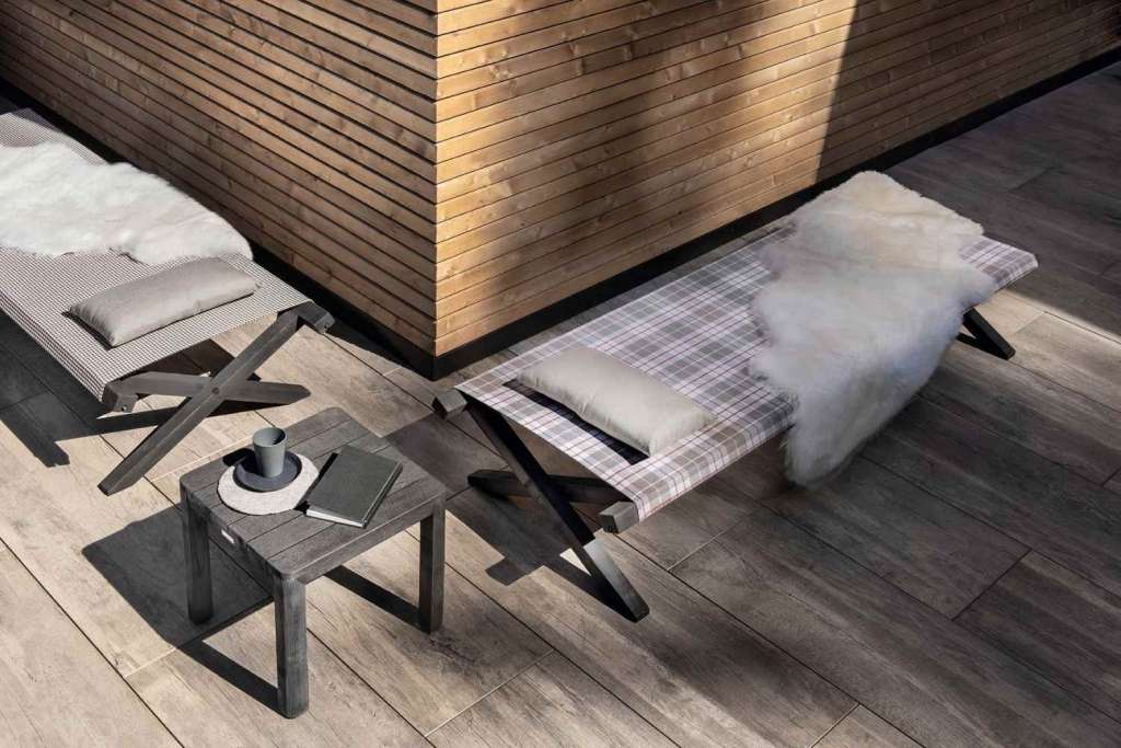 Ethimo - Elìt Sonnenliege - Gestell Teak - ethitex blue - outdoor