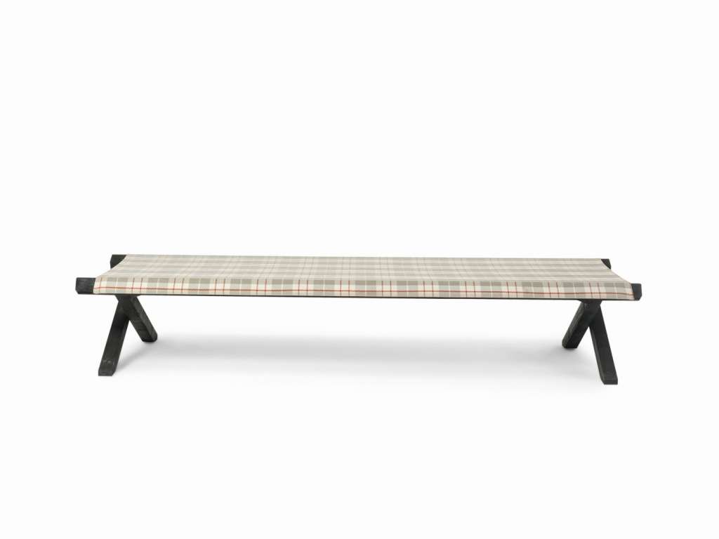 Ethimo - Elìt Sonnenliege - Gestell Teak gebeizt chocolate - plaid beige - outdoor