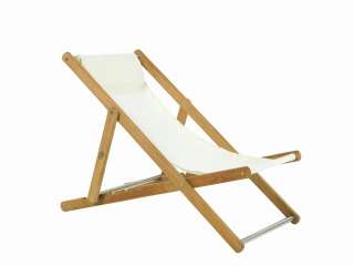 Ethimo - Elle Liegestuhl - Gestell Teak - ethitex ivory - outdoor